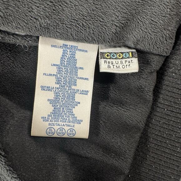 Vintage Y2K Coogi Thick Heavy Winter Jacket Full Zip Face Cover Velour Interior - Picture 4 of 10